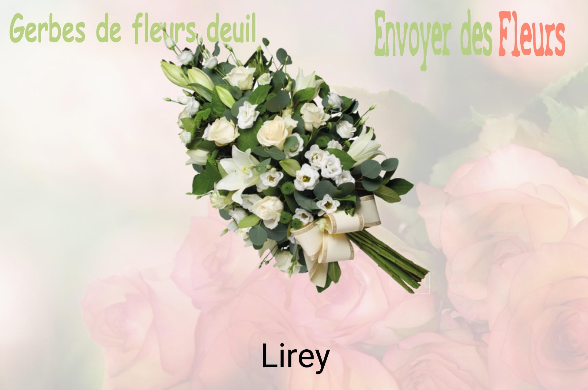 Gerbe de fleurs de deuil livrée à Lirey
